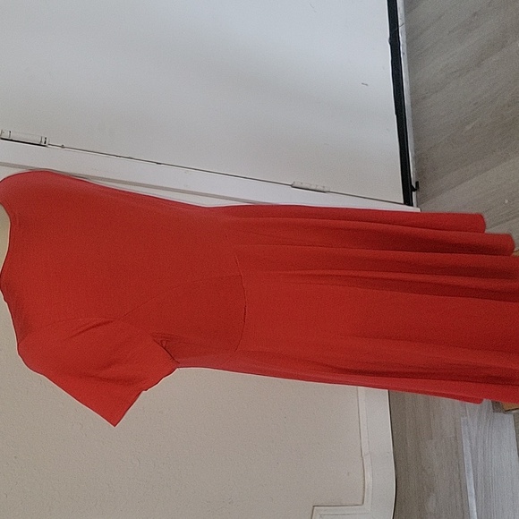 TORRID Red Jersey Lace Up Skater Dress 00 M short sleeve Flowy Summer Beach Coas - Picture 5 of 7